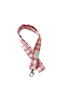 Cuelga llaves vichy rosa