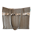 Bolso vichy con volantes Mint